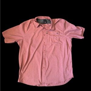 Wrangler Men's Casual Salmon Button Down Shirt